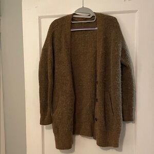 Free People Brown Cardigan Sweater